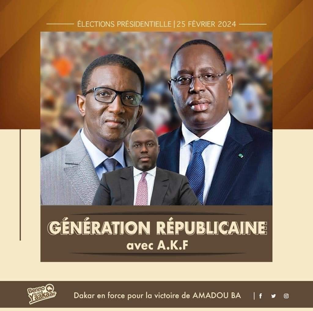 Génération Républicaine: la nouvelle trouvaille de jeunes republicains pour gagner le Département de Dakar  avec  Abdou Karim Fofana!