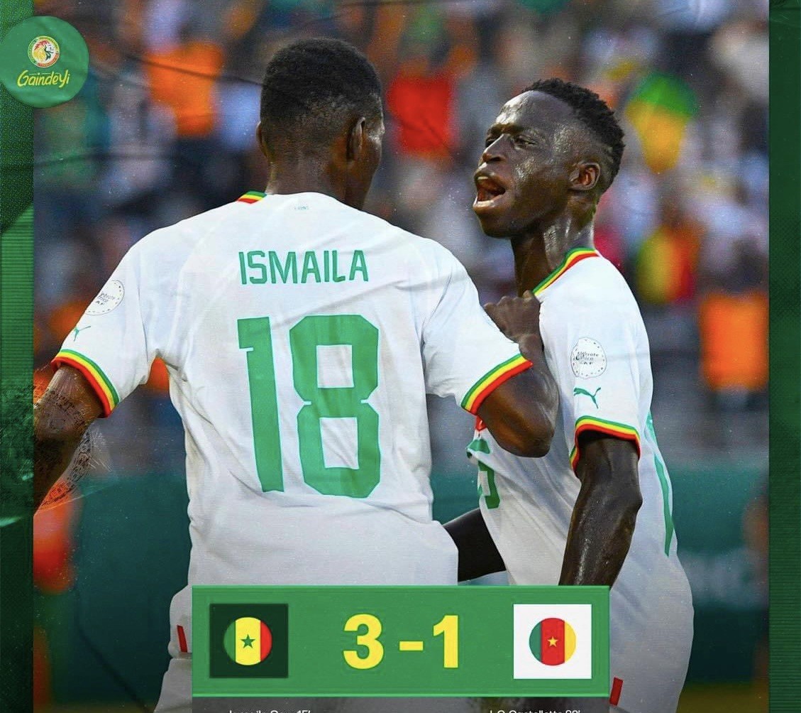 CAN 2023: le Sénégal domine largement le Cameroun (3-1)