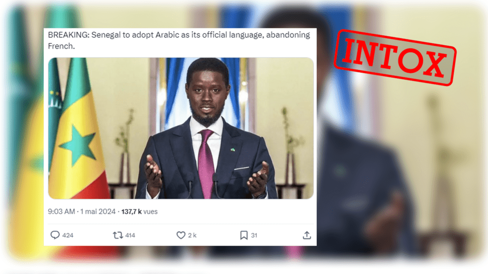 Faux : Le Sénégal n&rsquo;a pas adopté l&rsquo;arabe comme langue officielle