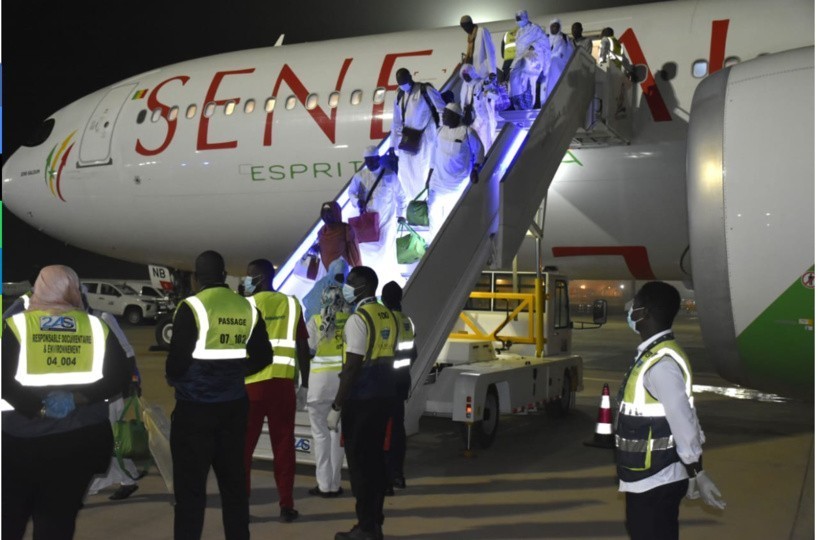 Accueil des Pèlerins Sénégalais à l&rsquo;Aéroport Blaise Diagne : Déclaration du Ministre et Mesures Sanitaires