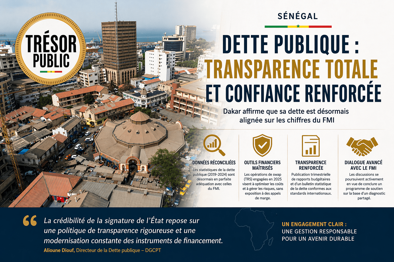 Sénégal : Dakar aligne sa dette sur le FMI et renforce sa crédibilité financière