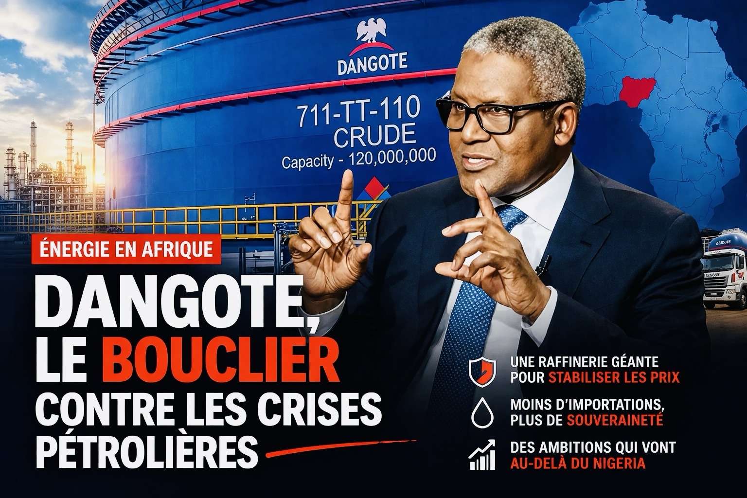 Dangote veut devenir le bouclier énergétique de l’Afrique face aux crises pétrolières