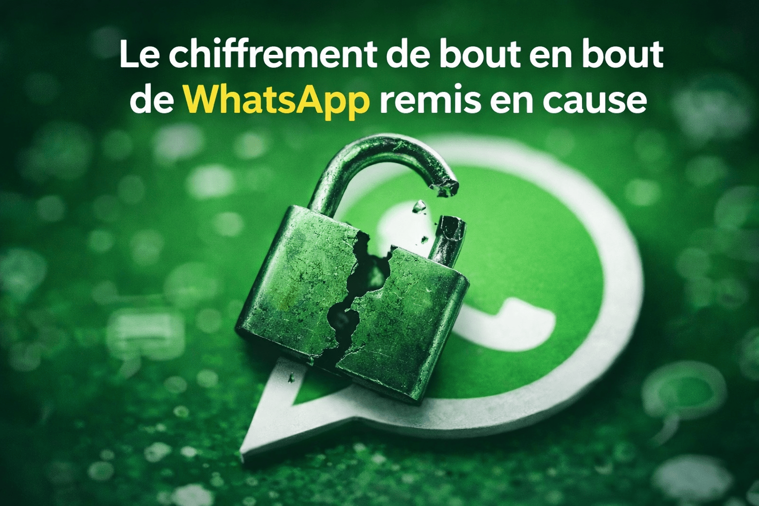 WhatsApp accusé : un recours collectif remet en cause le « chiffrement de bout en bout »