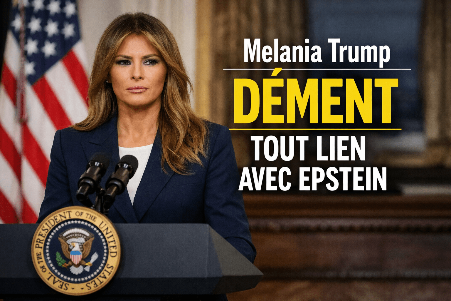 Melania Trump dément tout lien avec Jeffrey Epstein (X anciennement Twitter)