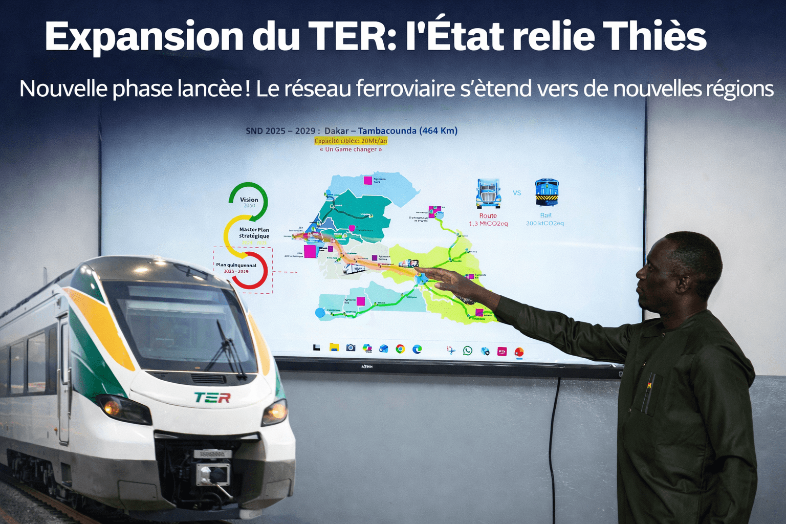 Désenclavement : l’État accélère l’extension du TER vers Thiès