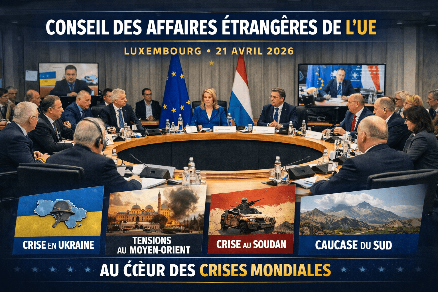 Conseil des Affaires étrangères de l’UE : les ministres réunis à Luxembourg face aux crises mondiales